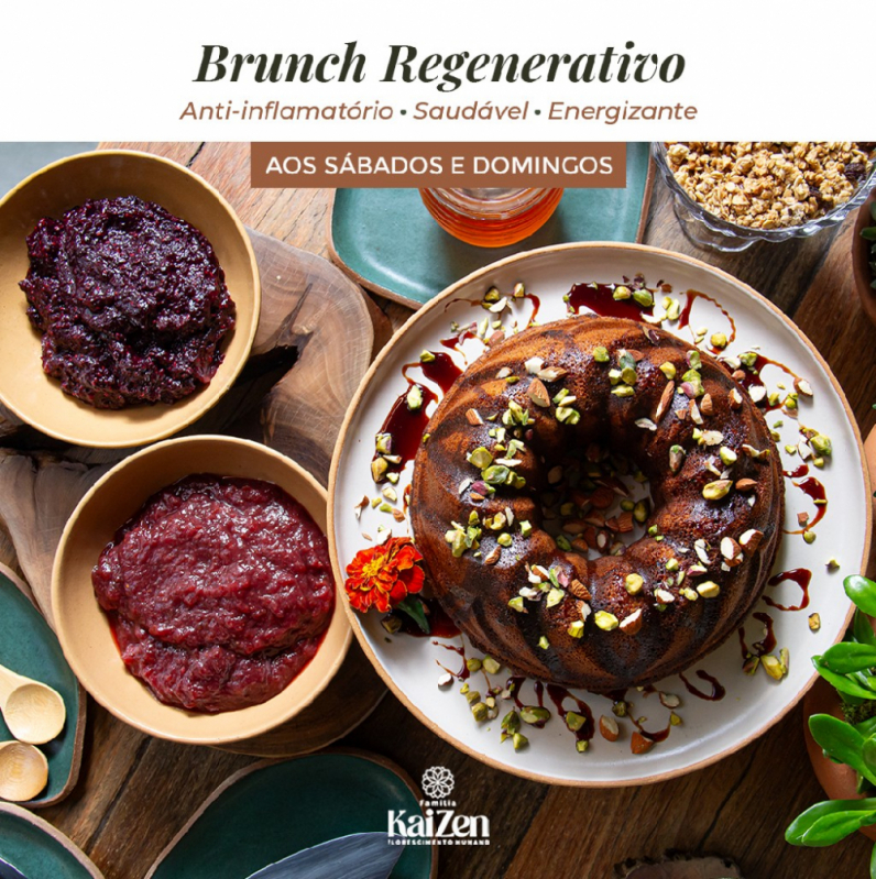 Restaurante com Brunch para 30 Pessoas Parque Santa Rita de Cassia - Brunch Simples