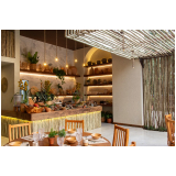 onde reservar restaurante com espaço reservado para eventos Chácara Pavoeiro